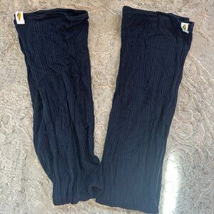 RubiaWear Full Length "Corded Blue" (Navy) Leg Warmers Medium